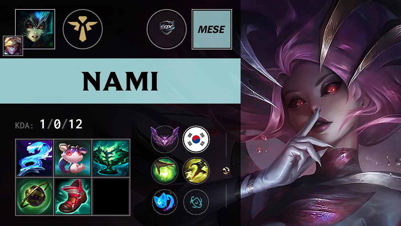 (EQX Mese) Nami Support vs Bard - KR Master Patch 26.16