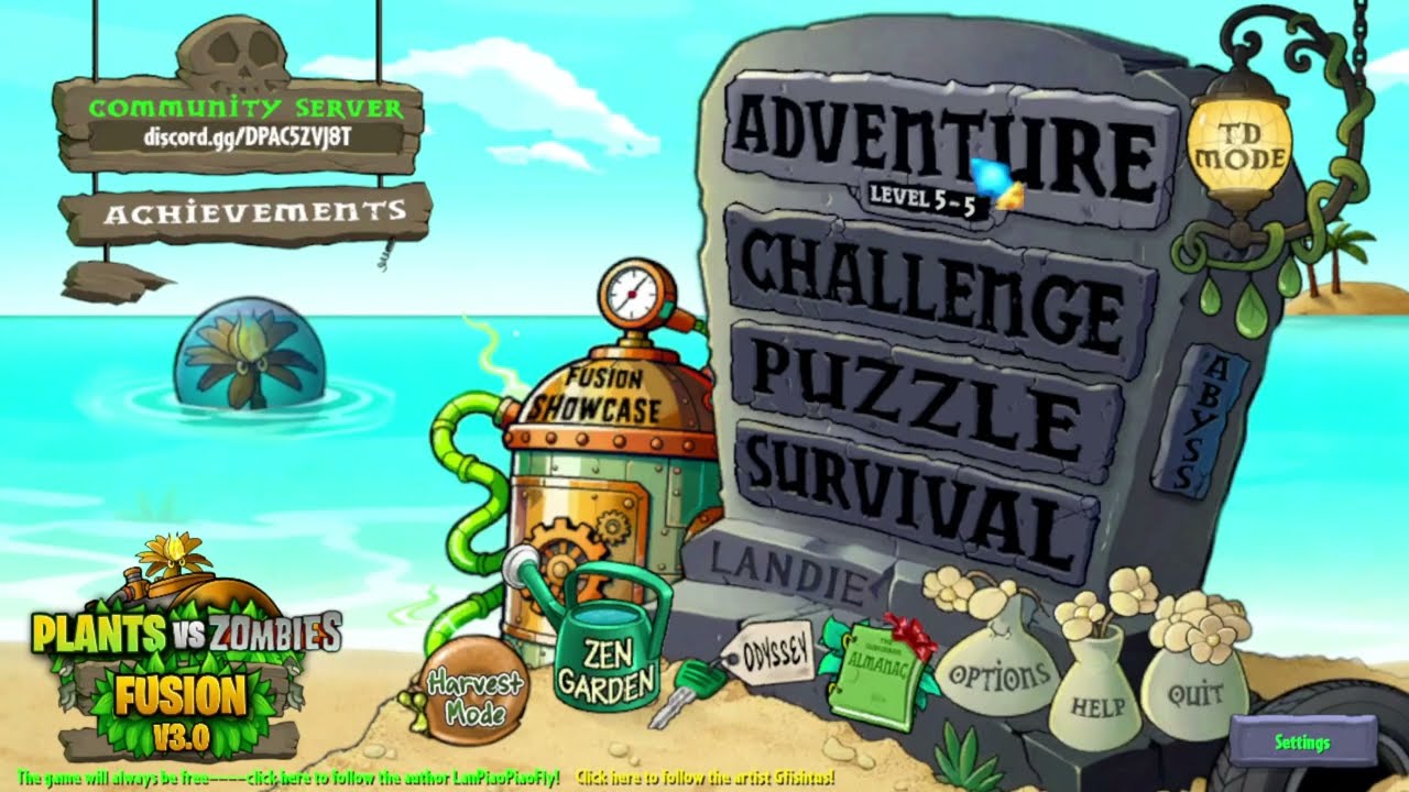 Plants Vs. Zombies Fusion (English) NEW V3.0! | Adventure 5-5