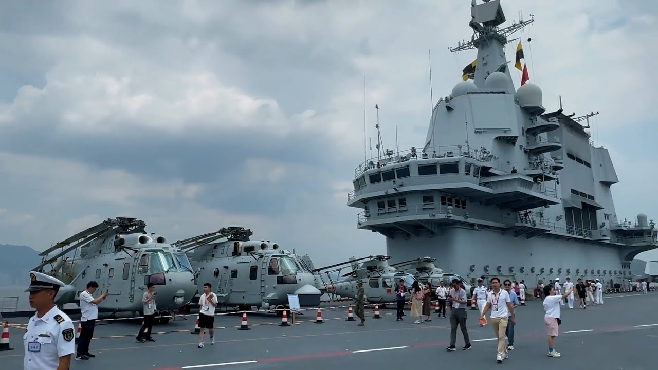 Touring the Flight Deck of China's PLA Shandong Aircraft Carrier