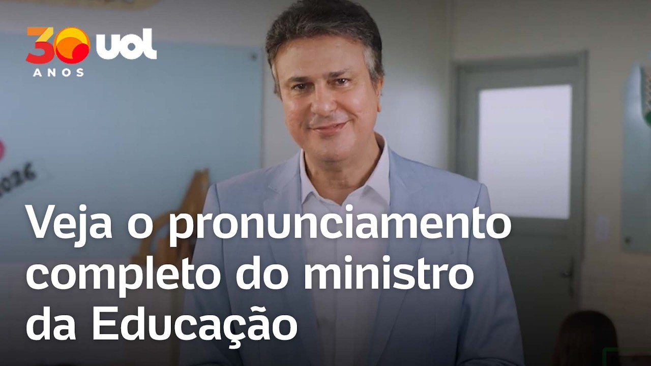 Em pronunciamento, ministro da Educação fala sobre volta às aulas