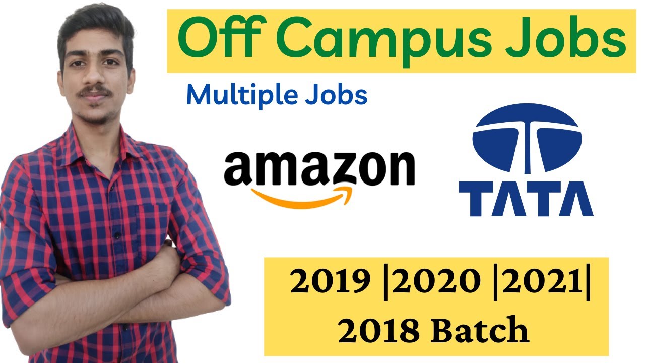 Amazon Recruitment| Tata jobs |2018 2019 2020 2021 Batch |Amazon Jobs for Fresher | TCS Hiring