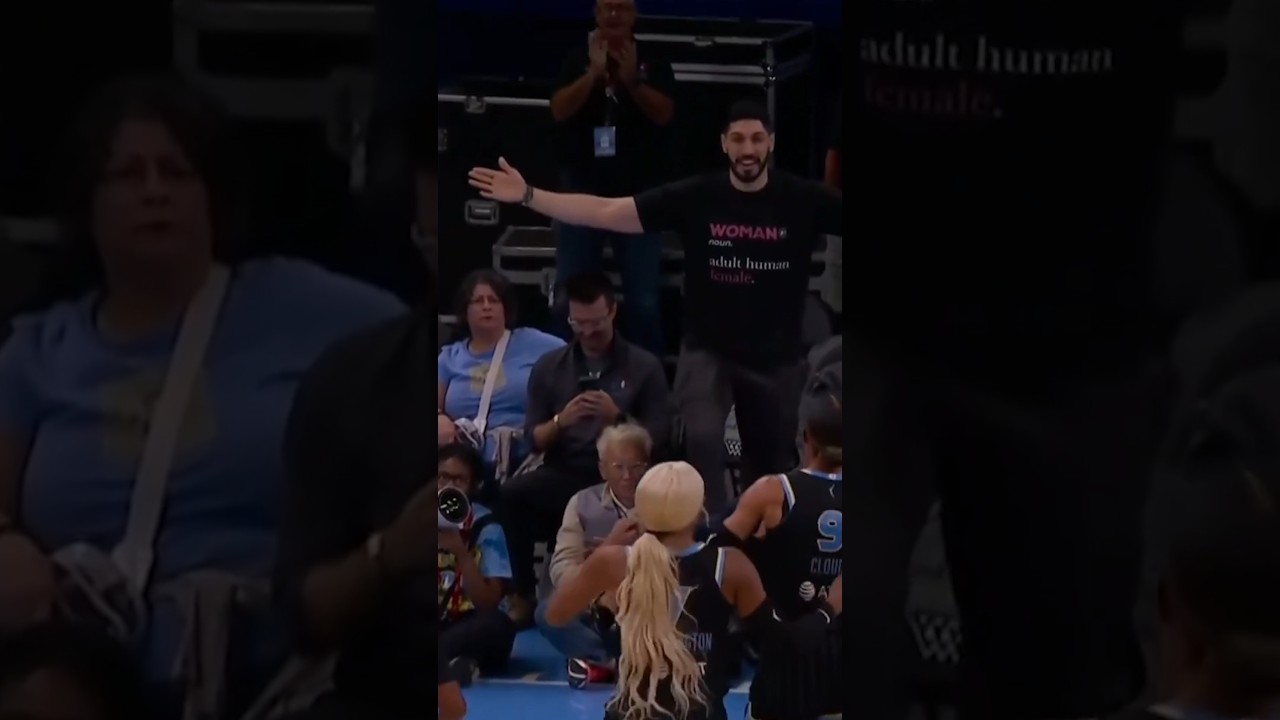 Enes Kanter Freedom kicked out of the crowd at an #WNBA game