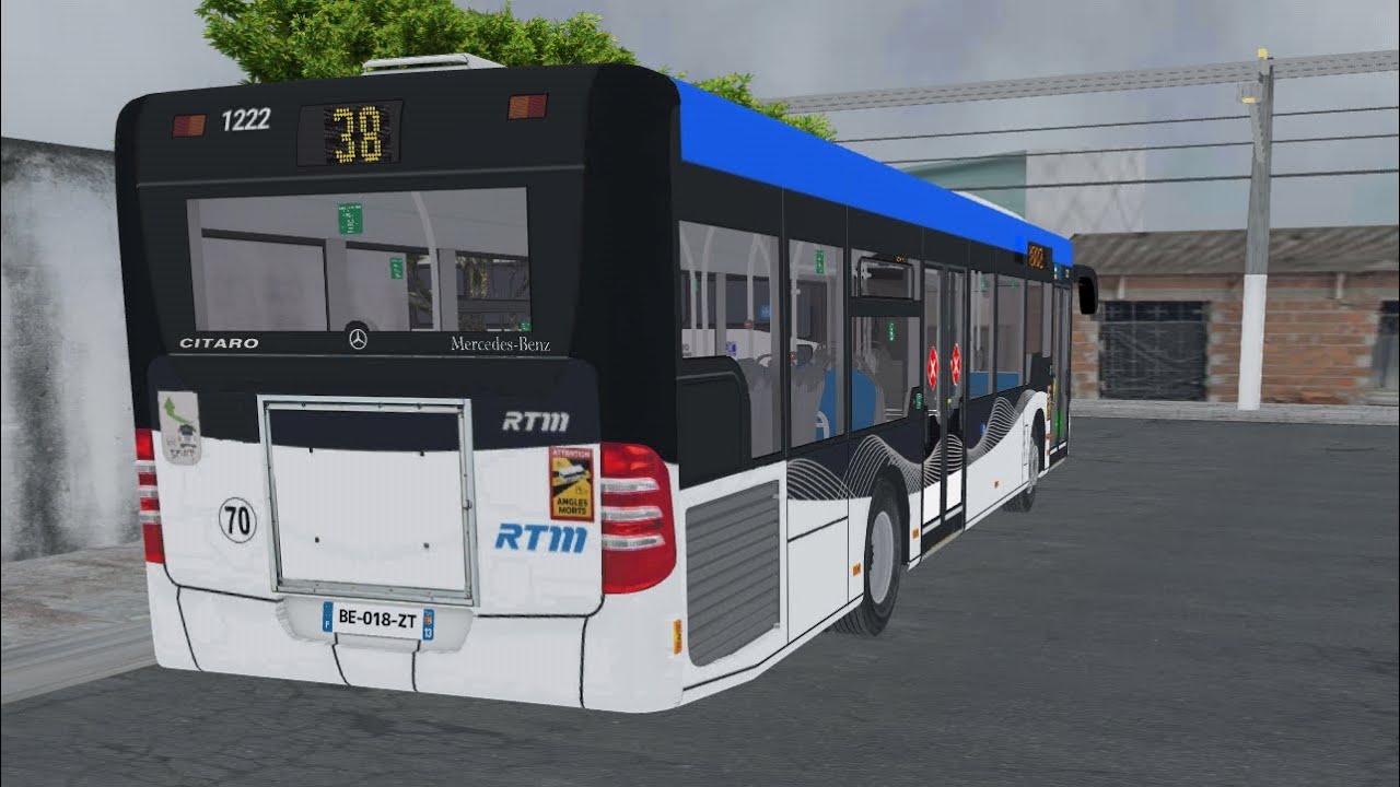 Ligne 38 en Citaro Facelift Blue Tec ZF eco-life n°1222 sur Proton Bus 