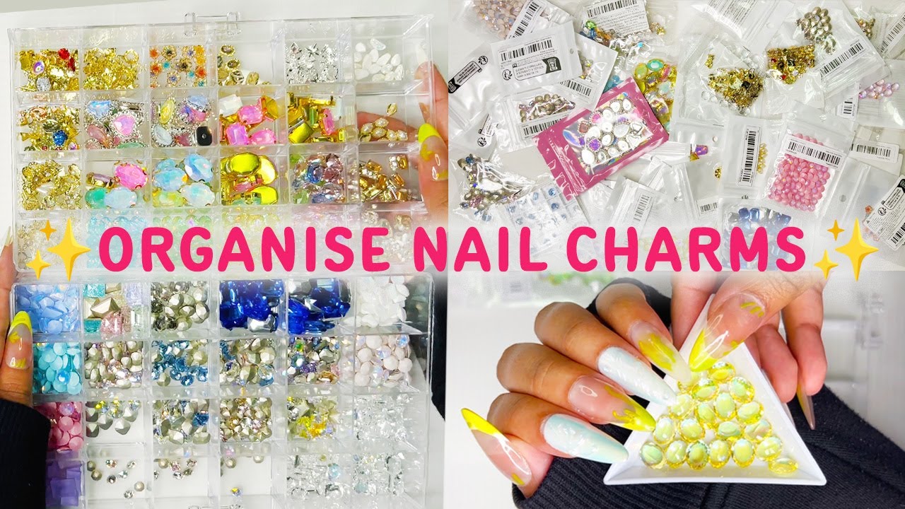 🎀 ORGANIZING MY NEW NAIL CHARMS 🧸