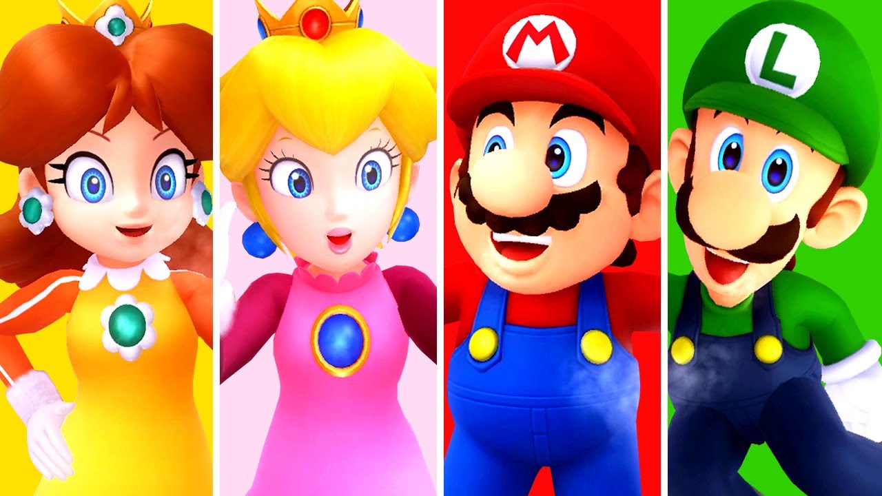Mario & Sonic at the Olympic Winter Games Sochi 2014 - Snowboard Cross (All Characters)