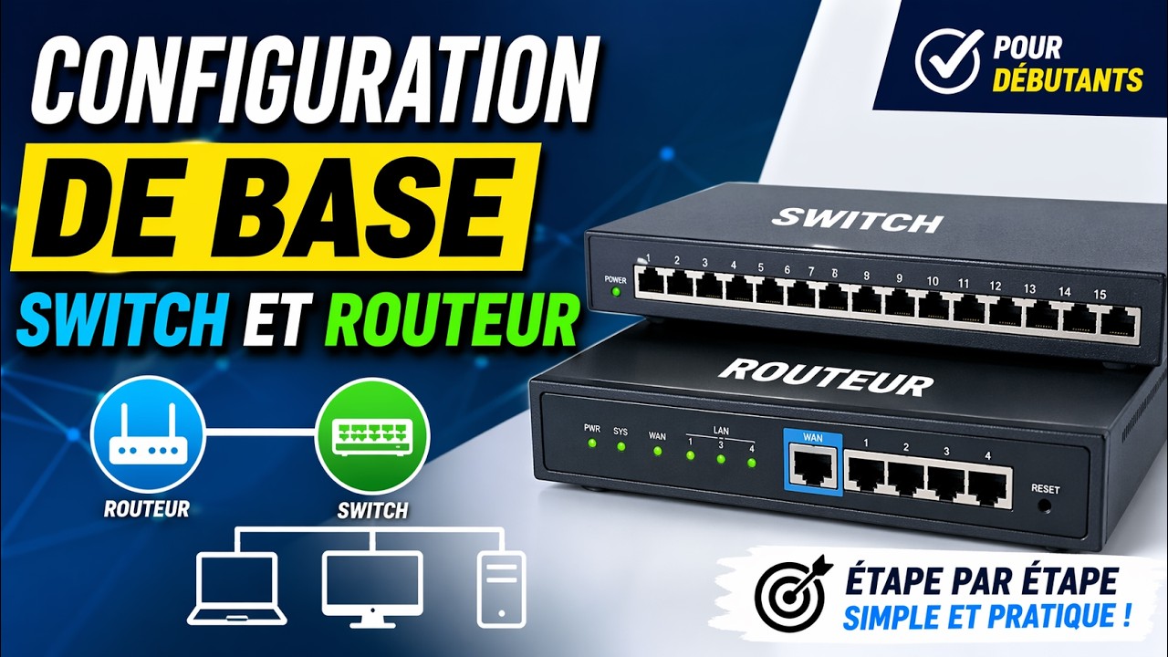 Introduction aux réseaux informatique | 15- la configuration de base switch et routeur
