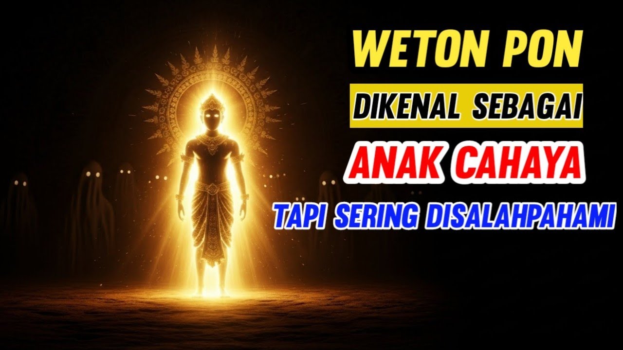 WETON PON! Dikenal Sebagai “Anak Cahaya” Tapi Sering Disalahpahami! - MAKNA WETON