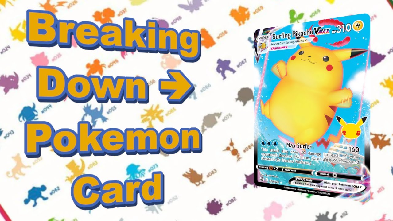 Surfing Pikachu VMAX 9/25 Celebrations Explained #pokemon #pokemoncards #pikachu