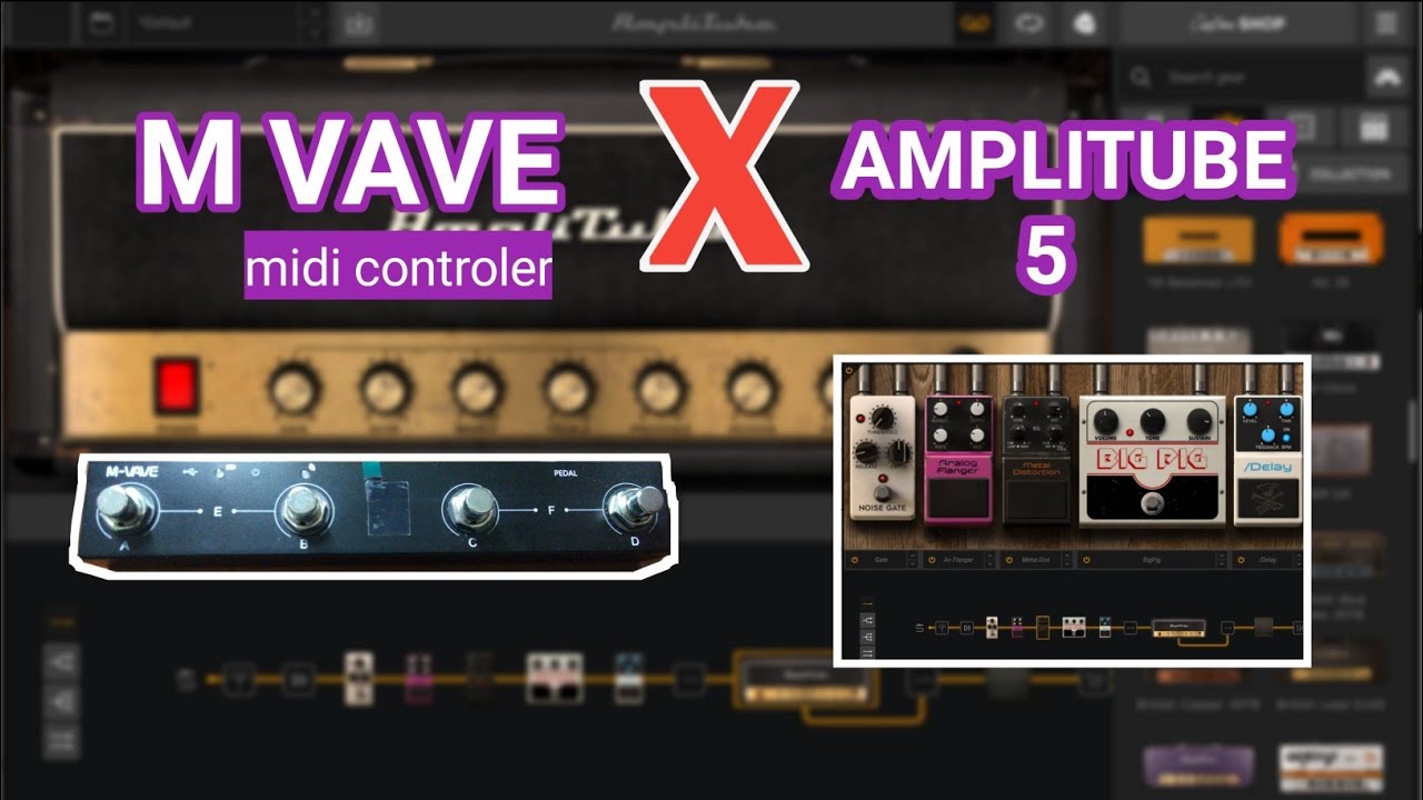 M VAVE MIDI wireless controller WITH AMPLITUBE 5