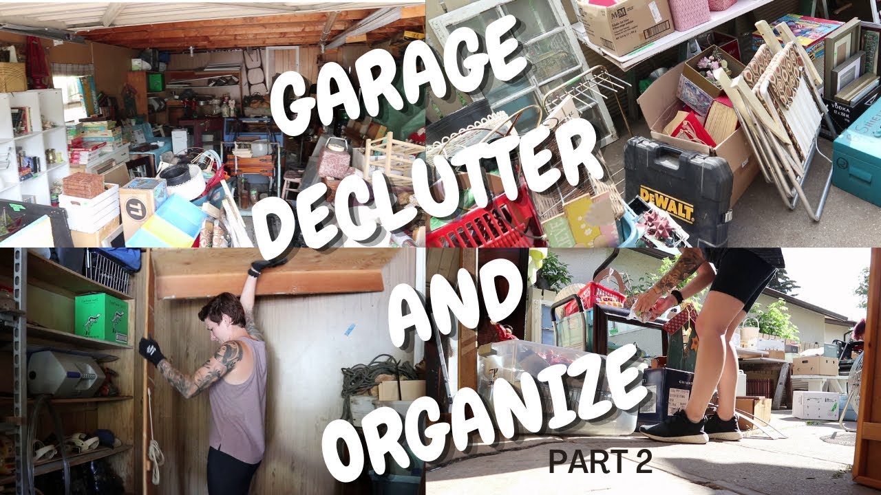 *NEW* GARAGE DECLUTTER AND ORGANIZE - PART 2 // Massive 