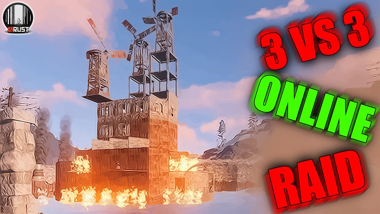 Rust - Raid 3 Vs 3, Młyn i Dymy :)