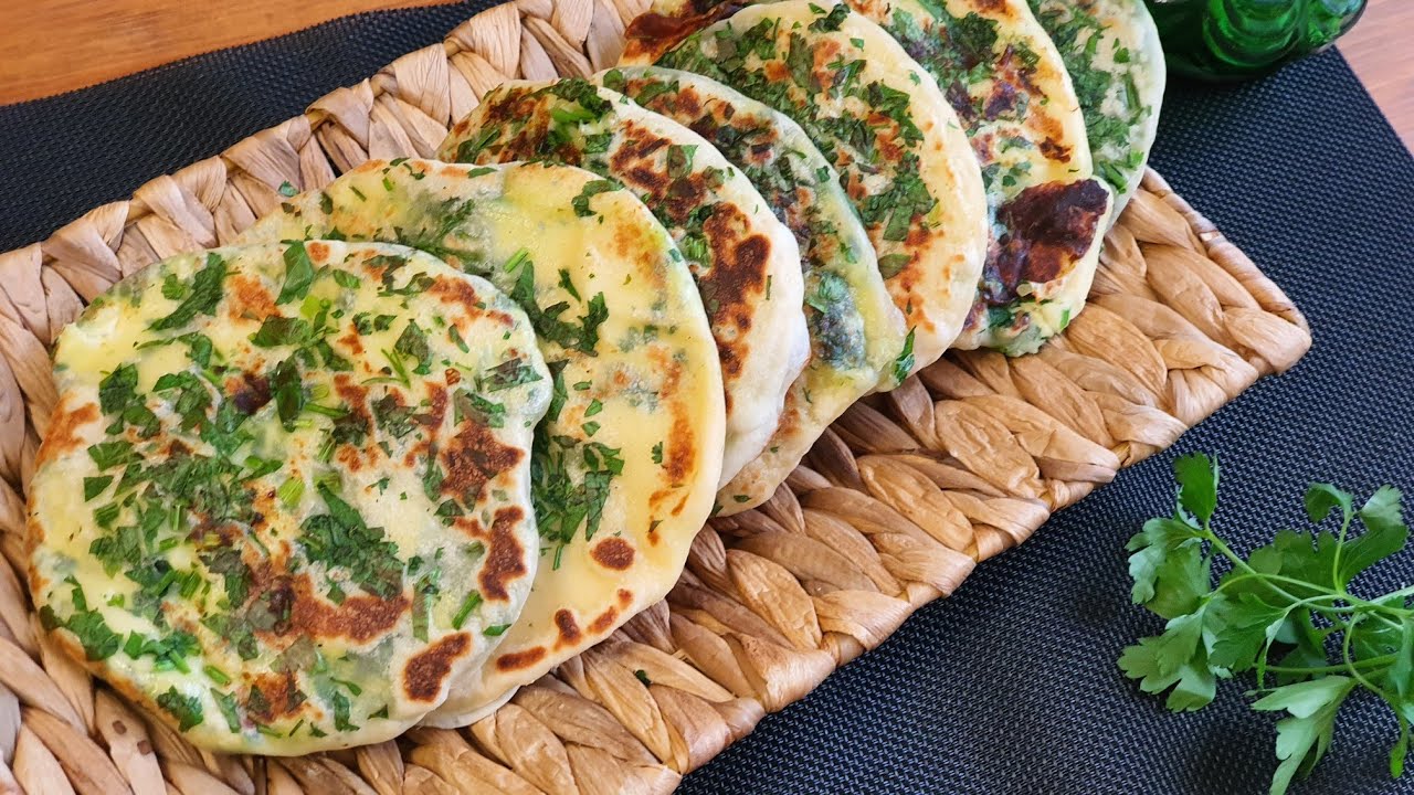 خبز النان الهندي المحشو بالجبن .بدون فرن لازم تشوف النتيجة بعينيك 😋 Naan bread