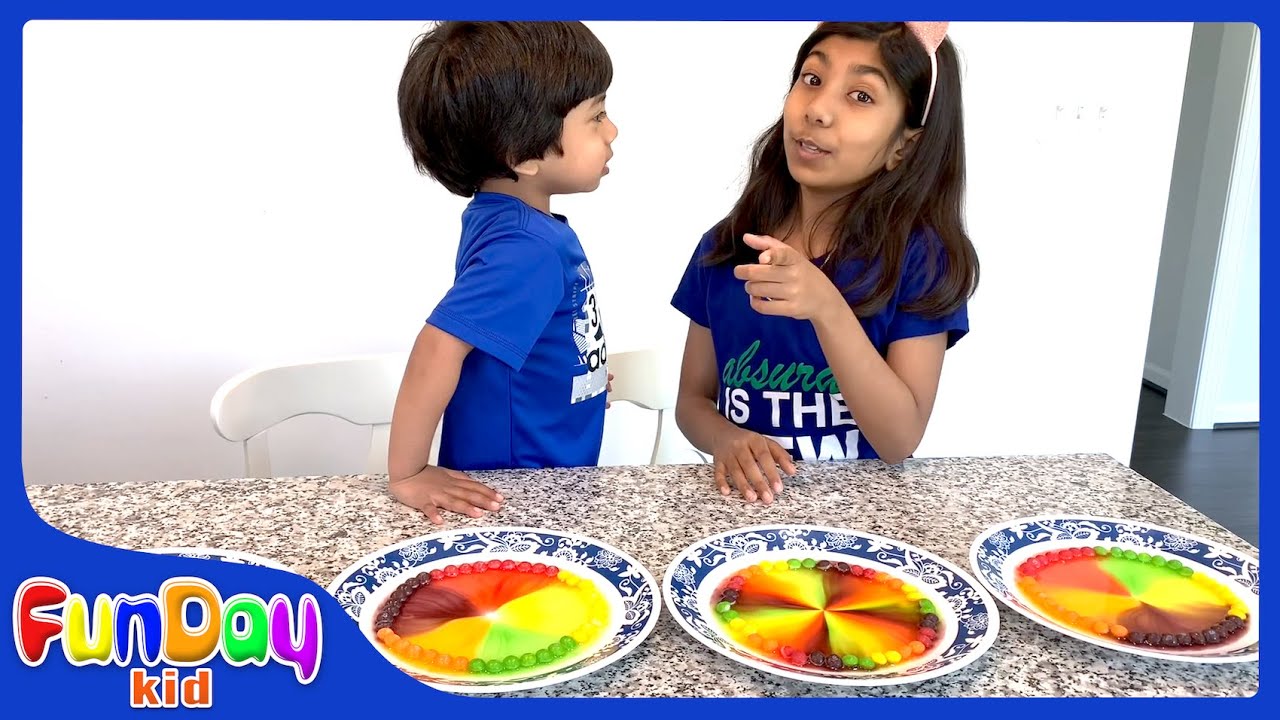 Learn Colors | Skittle Color Experiment | Science experiment for Toddlers & kids | @FunDayKid