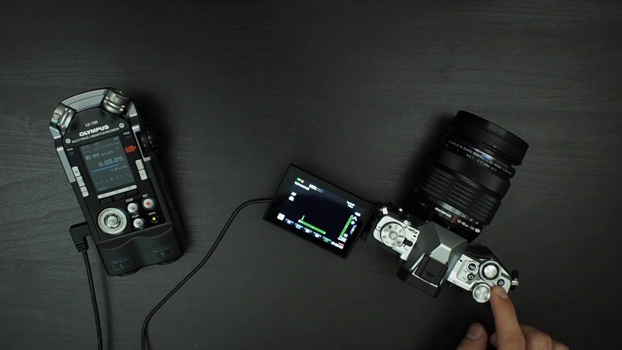OLYMPUS LS-100 & OM-D E-M5 Mark II - Audio Recording Tutorial with Miki Santamaria