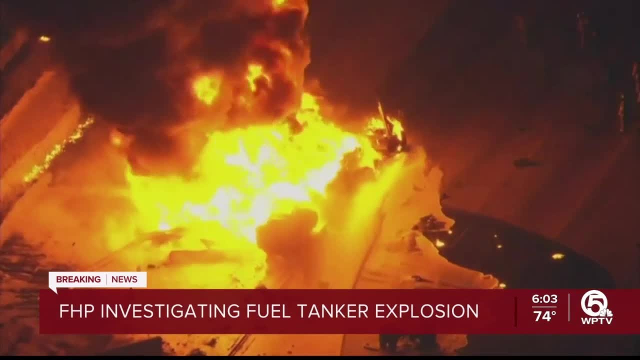Rescue crews say tanker driver escaping unharmed in fiery crash is 'miracle'