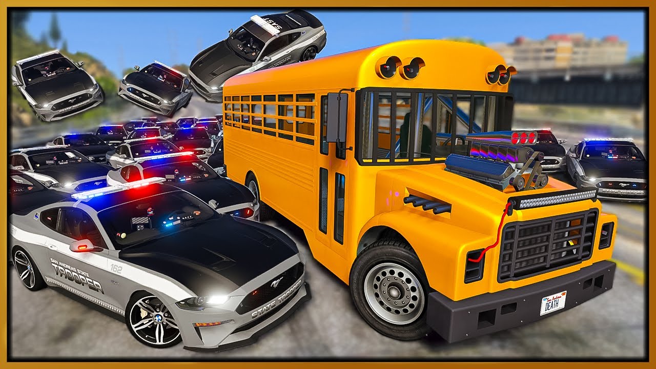 Ролевая игра GTA 5 — НЕУНИЧТОЖИМЫЙ БЕЗУМНЫЙ АВТОБУС УНИЧТОЖАЕТ ПОЛИЦЕЙСКИХ | RedlineRP
