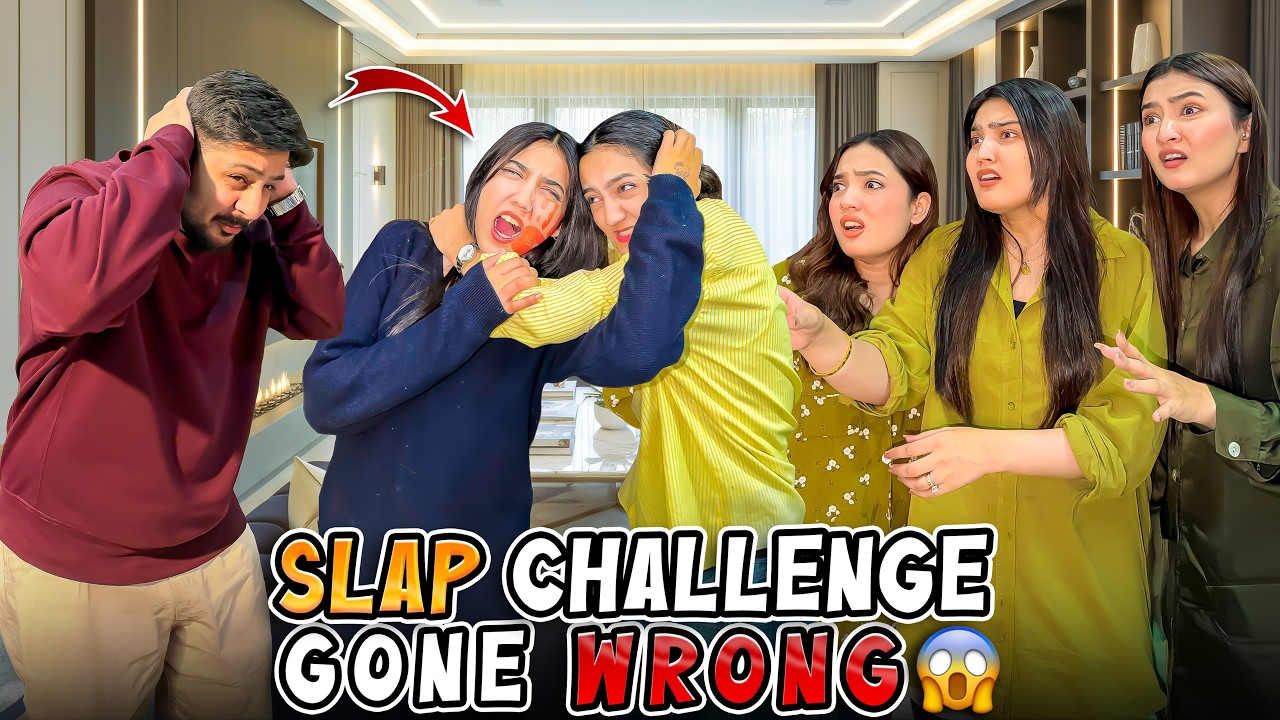 RABIA & ZAINAB KI SERIOUS LARAI HOGAI 😱 | Slap Challenge With Sistrology Gone Wrong 🤣