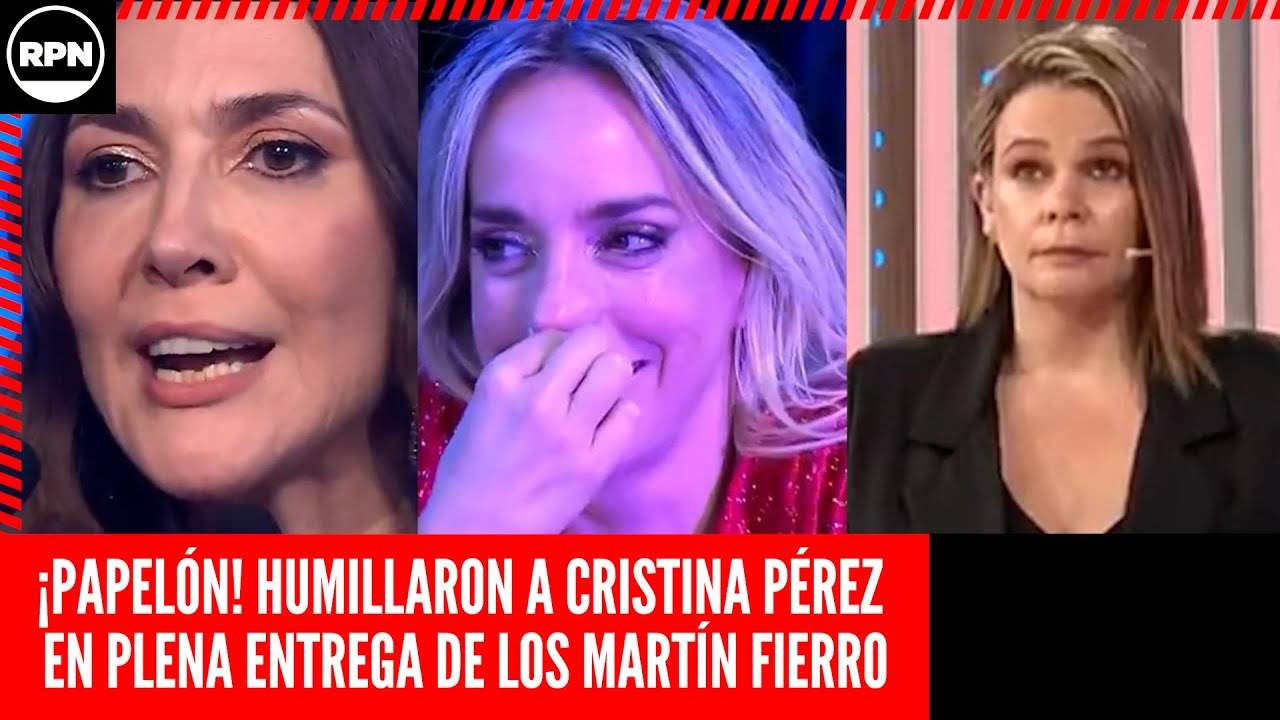 &iexcl;PAPEL&Oacute;N! HUMILLARON A CRISTINA P&Eacute;REZ EN PLENA ENTREGA DE LOS MART&Iacute;N FIERRO: &ldquo;NO APLAUDIERON...&rdquo;