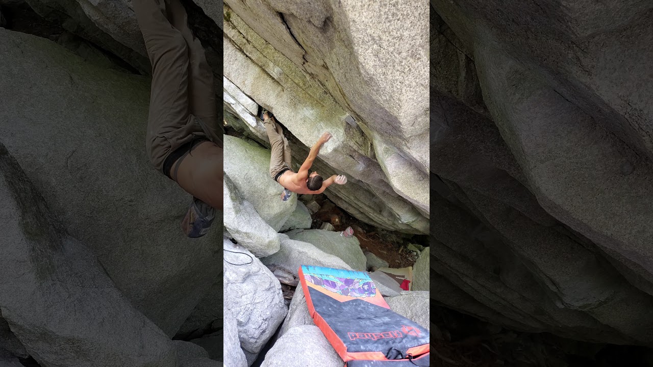 'Black Magic' (V13) -Apron Boulders, Squamish