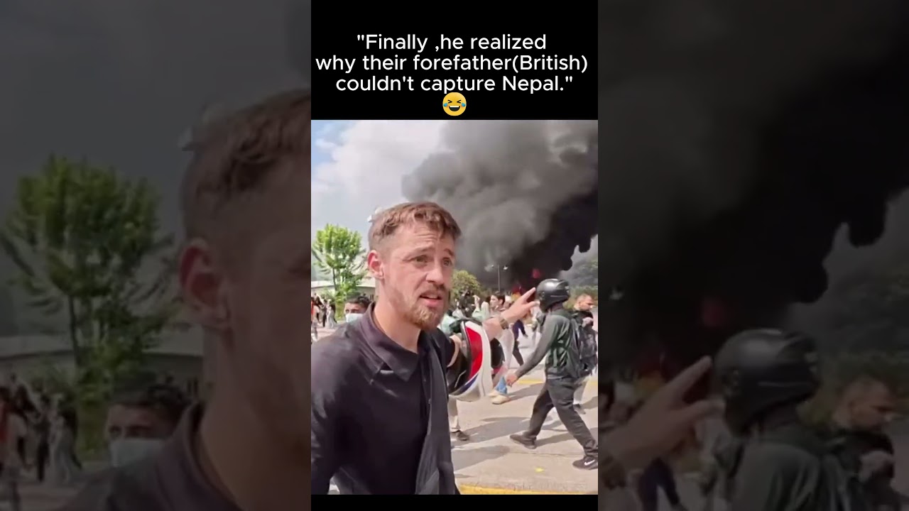 foreigner tourist in Nepal during Protest 😂😂 | #dailyvlog #reels #shorts #viral  #minivlog #comedy
