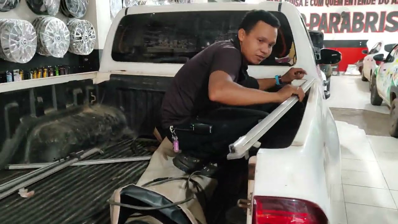 instalação da capota Marítima/Hilux