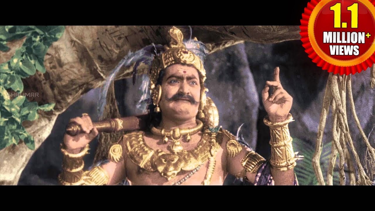 Mayabazar Movie || S V Ranga Rao Beautiful Introduction as Ghatothkachudu || SVR, NTR, ANR, Savitri