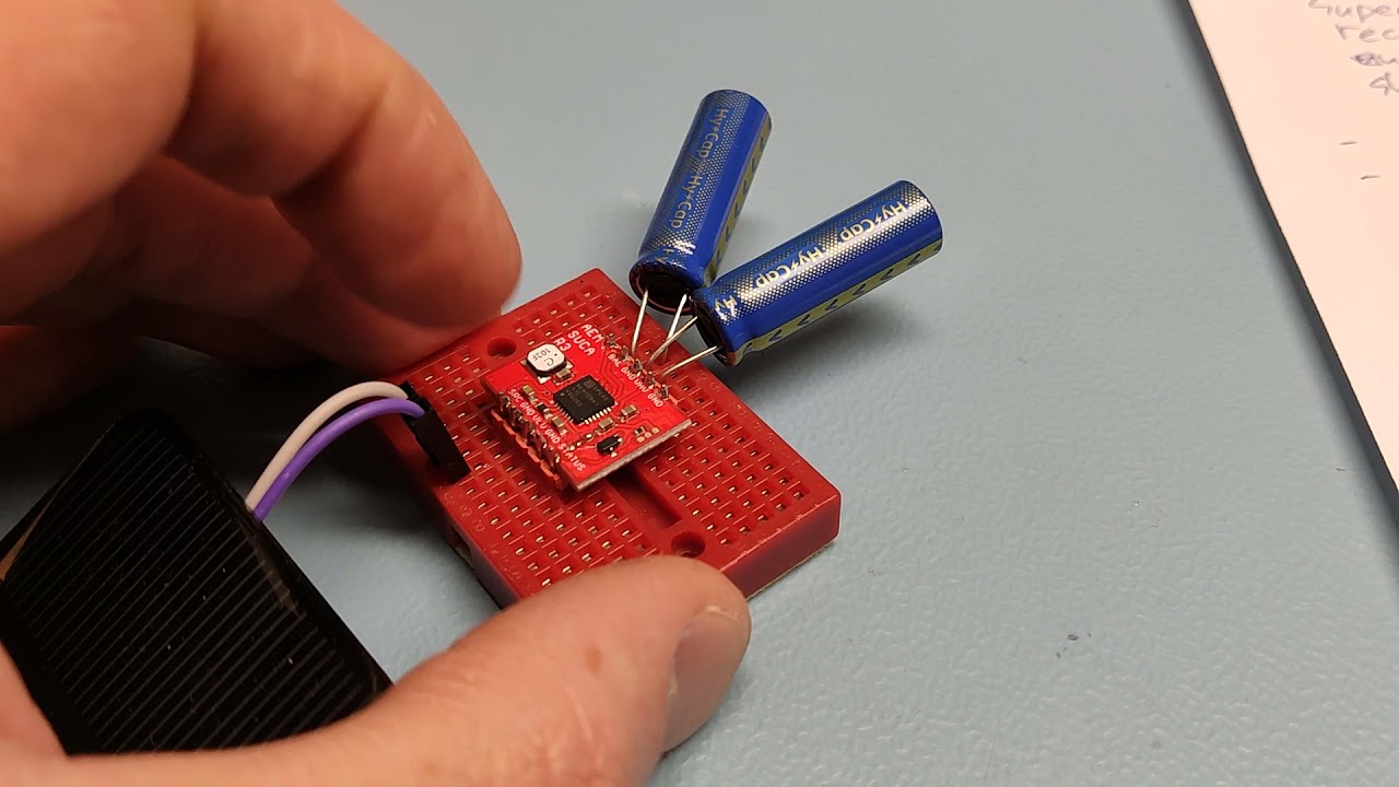 AEMSUCA, a solar harvesting into supercapacitors