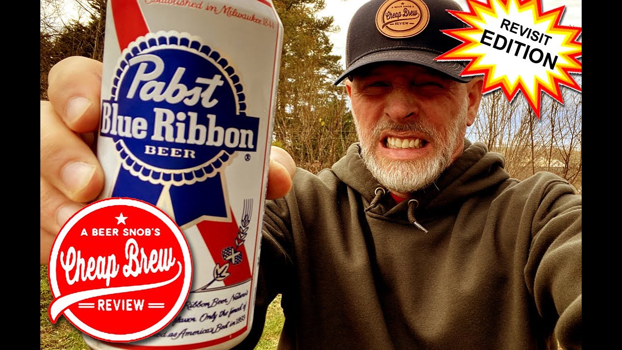 Pabst Blue Ribbon REVISIT PBR Beer Review 2022 by A Beer Snob's Cheap Brew Review