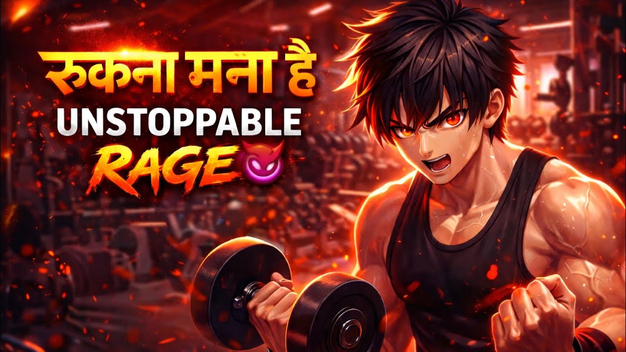 रुकना मना है – UNSTOPPABLE RAGE 😈 | Powerful Hindi Motivation Song | Gym Workout Anthem 2026