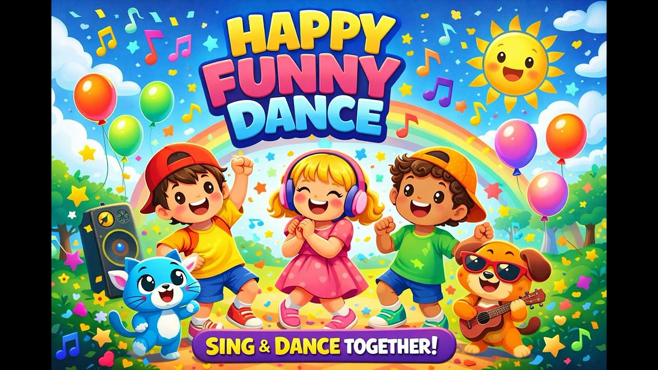 Happy Funny Dance – Fun Kids Dance Song | Sing & Dance Together!