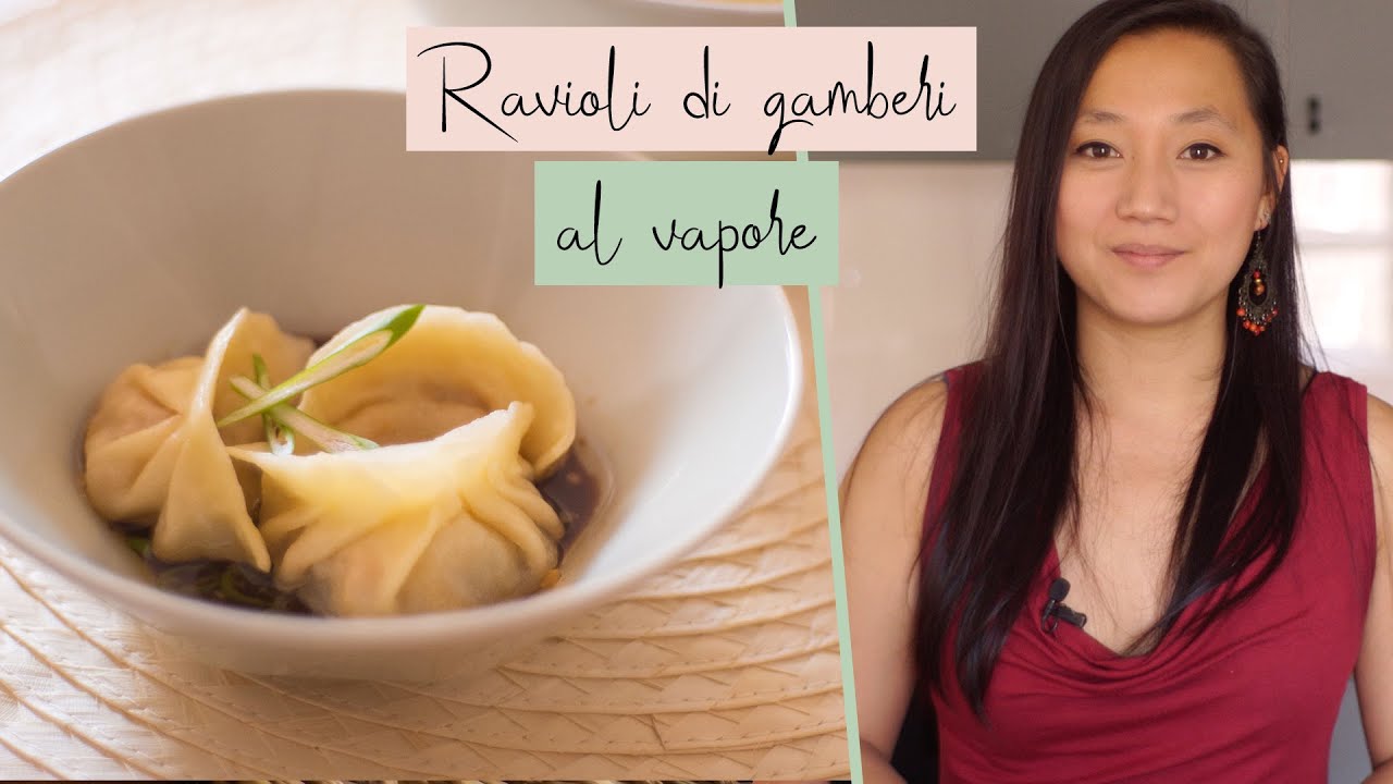 RAVIOLI CINESI di GAMBERI al VAPORE | Cucina Cinese