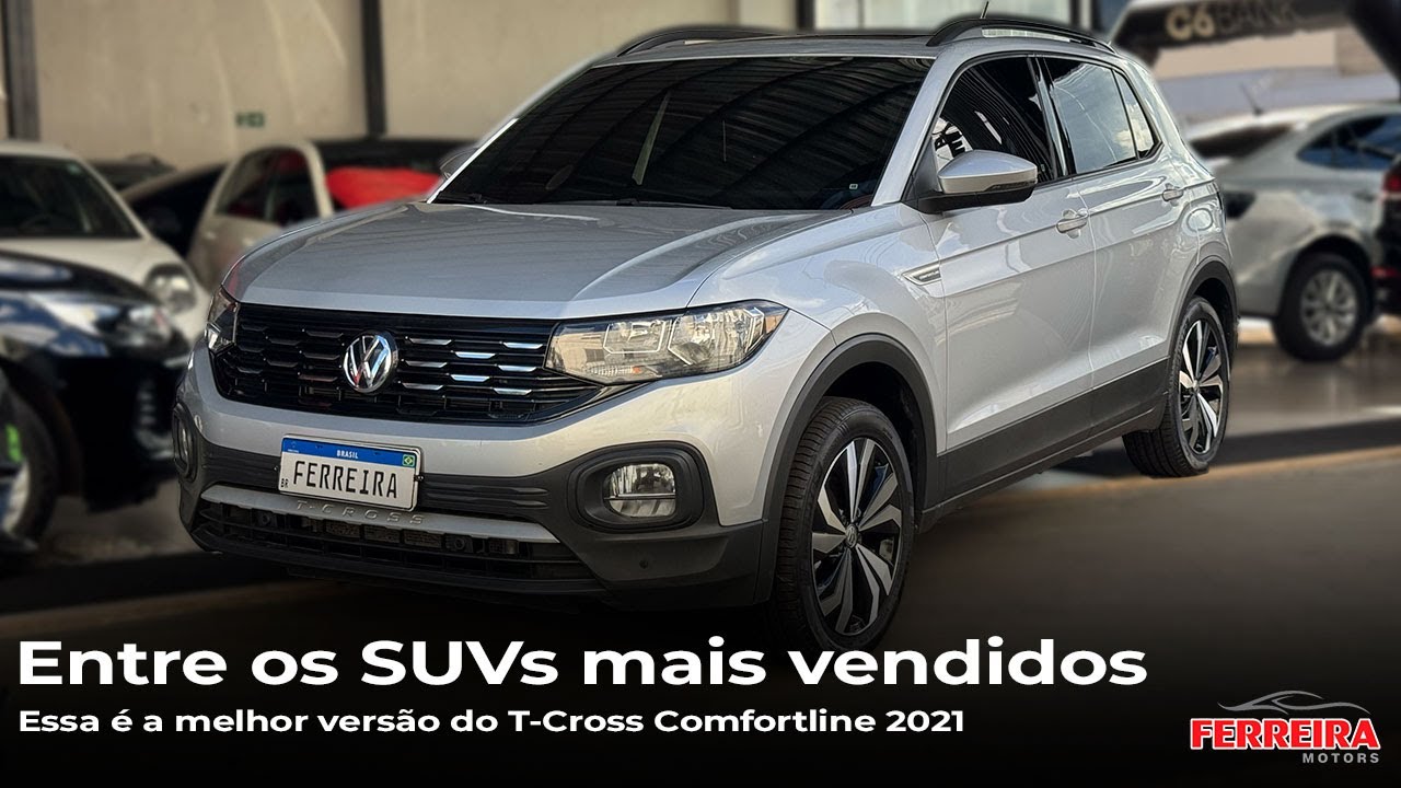 VW T-Cross Comfortline 2021 | O SUV mais completo da categoria com Pacote Premium e teto solar