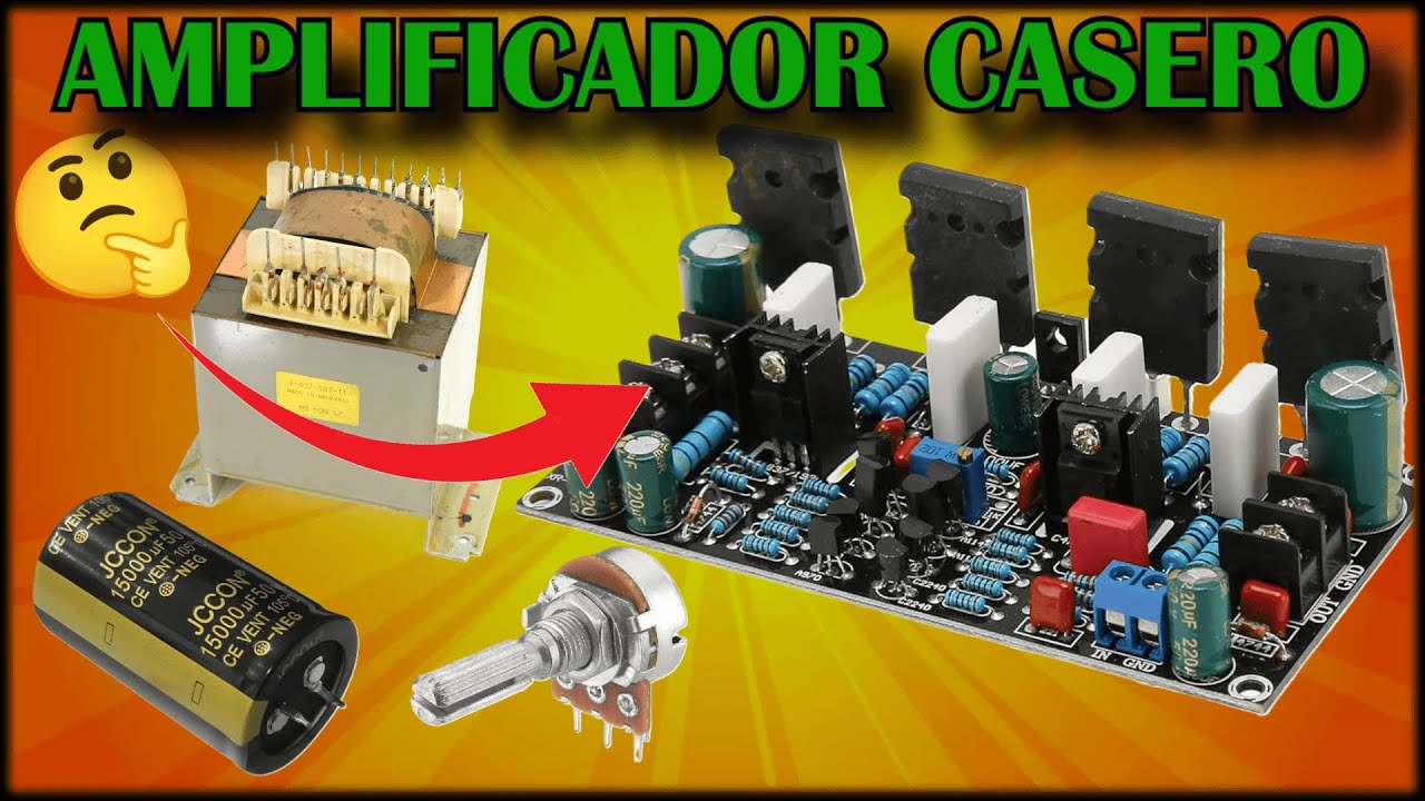‼️CÓMO HACER UN AMPLIFICADOR CASERO CON POCO DINERO⁉️ // ‼️ES MUY FÁCIL😲🔊💲‼️ 100W 200W 300w 400w