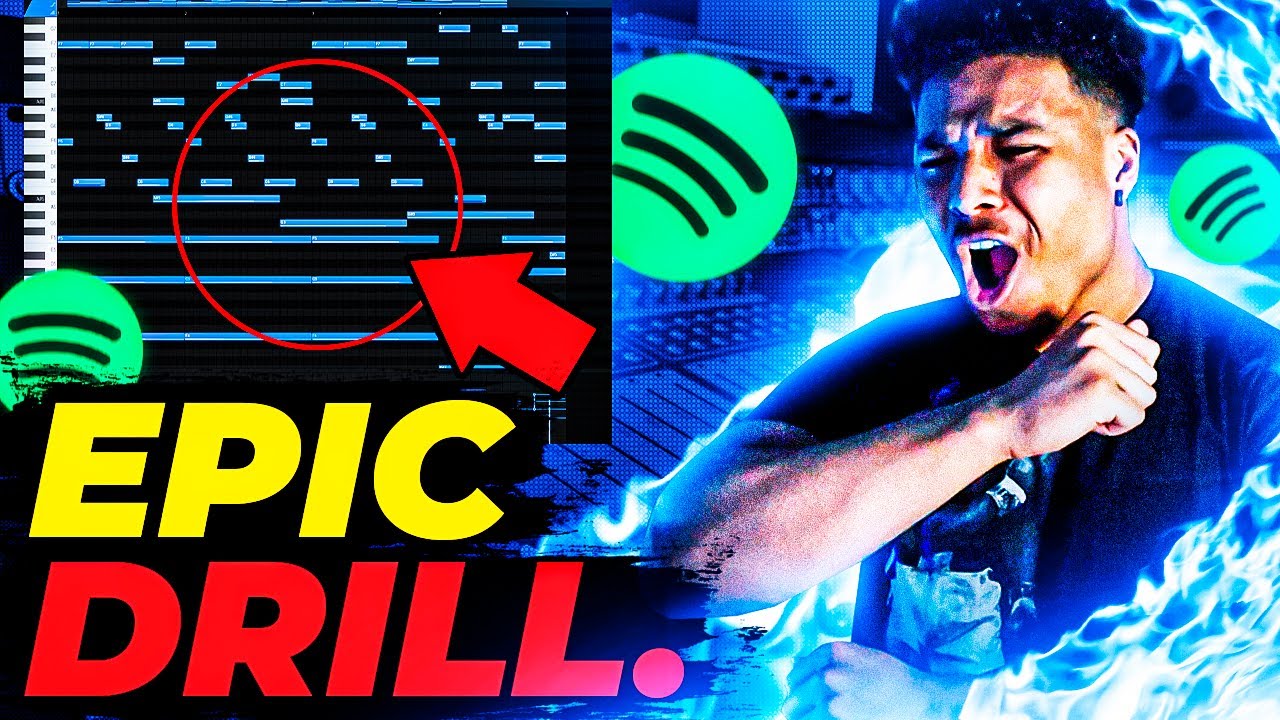 How to make DARK EPIC UK Drill Beats for Spotify | FL Studio UK Drill Tutorial 2022