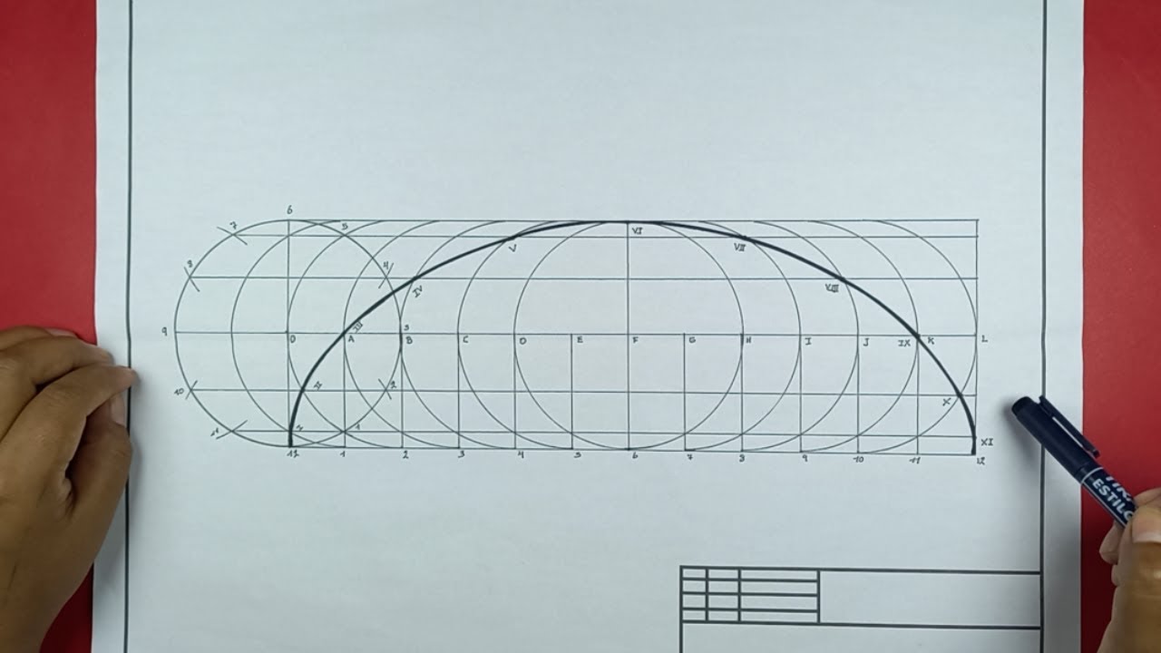 TRAZADO DE LA CICLOIDE o (Construcción de la Cicloide)