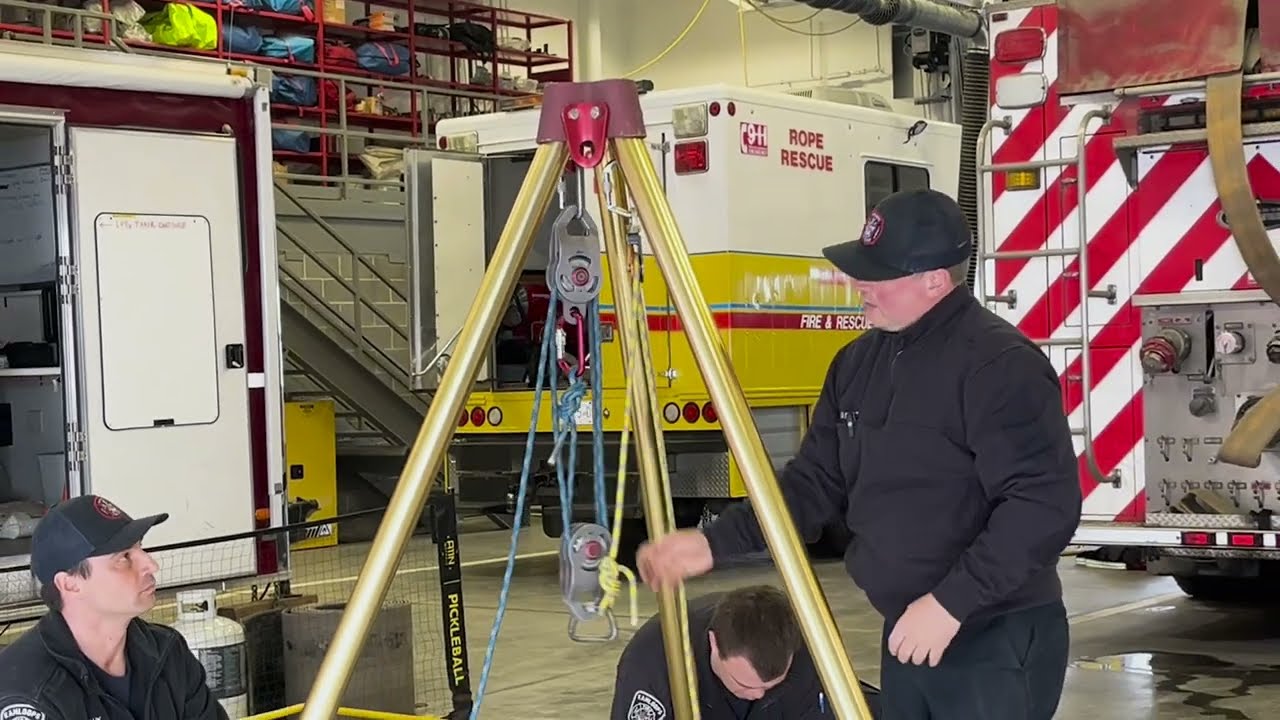 Confined Space Tripod Setup