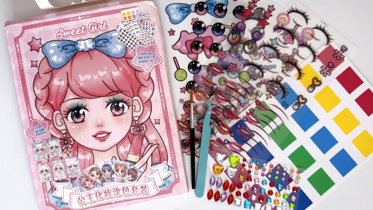 💕ASMR Makeup for Sweet Girl 💕#asmr #makeup #paperdiy