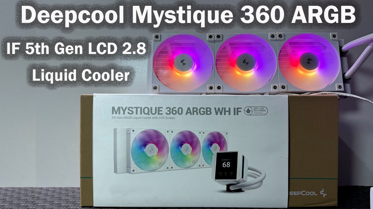 how to install Deepcool AIO Liquid Cooler Mystique 360 ARGB 2.8 LCD