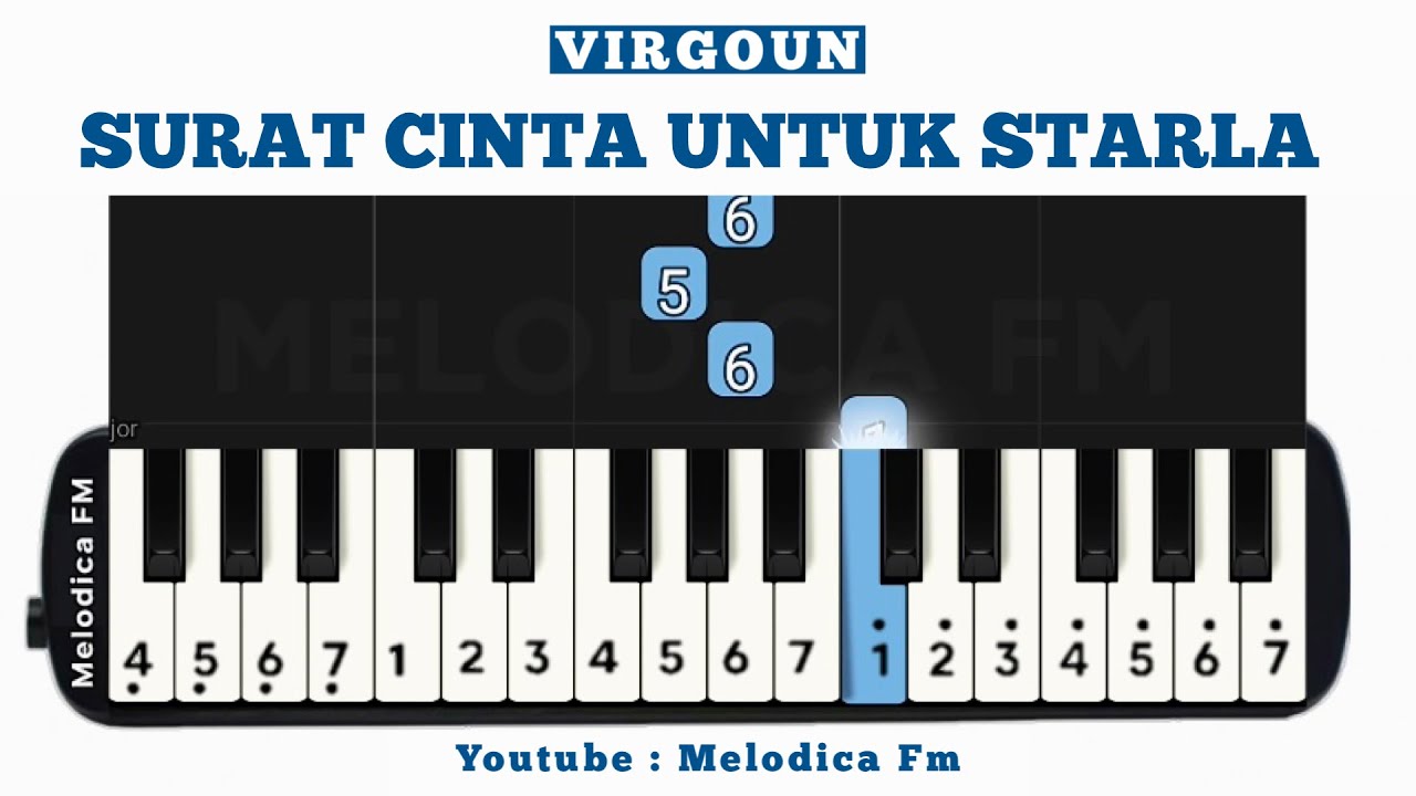 Not Pianika Surat Cinta Untuk Starla | Easy Pianika Tutorial