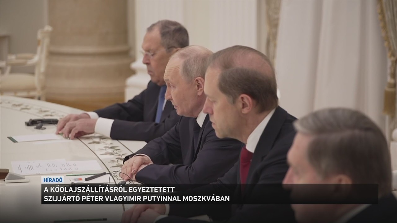 A kőolajszállításról egyeztetett Szijjártó Péter Vlagyimir Putyinnal