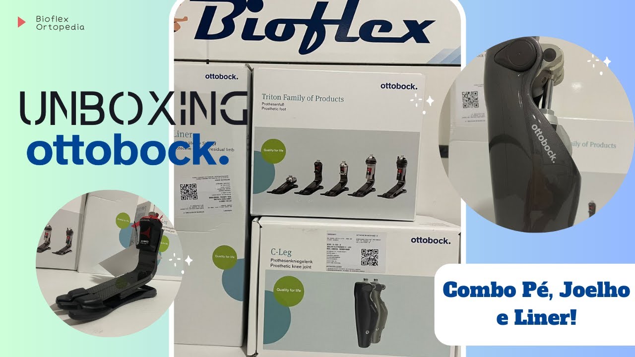 Unboxing Joelho C-leg, Pé Triton e Liner 6Y110 da Ottobock! - Bioflex Ortopedia