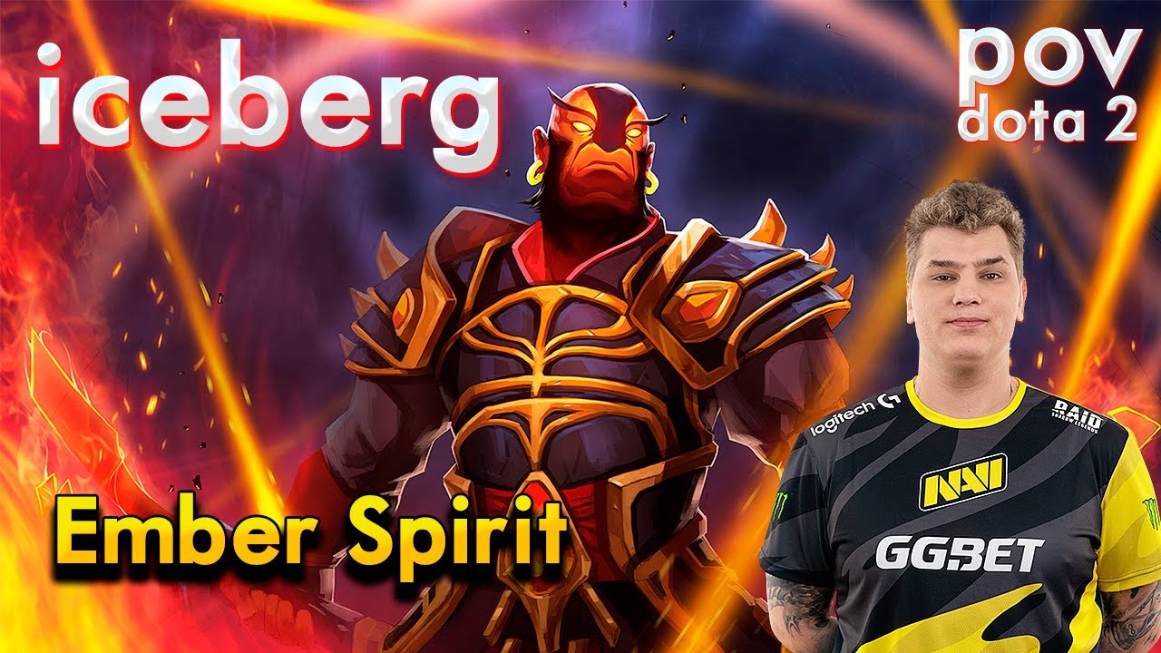 pov | Айсберг мид Ember spirit w/ Шведенстронг | iceberg swedenstrong
