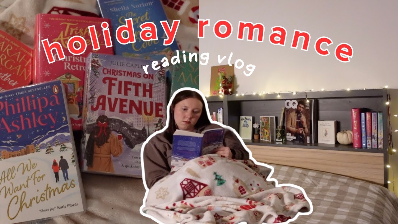 reading a cozy christmas romance 🎄📖 — VLOGMAS day 1