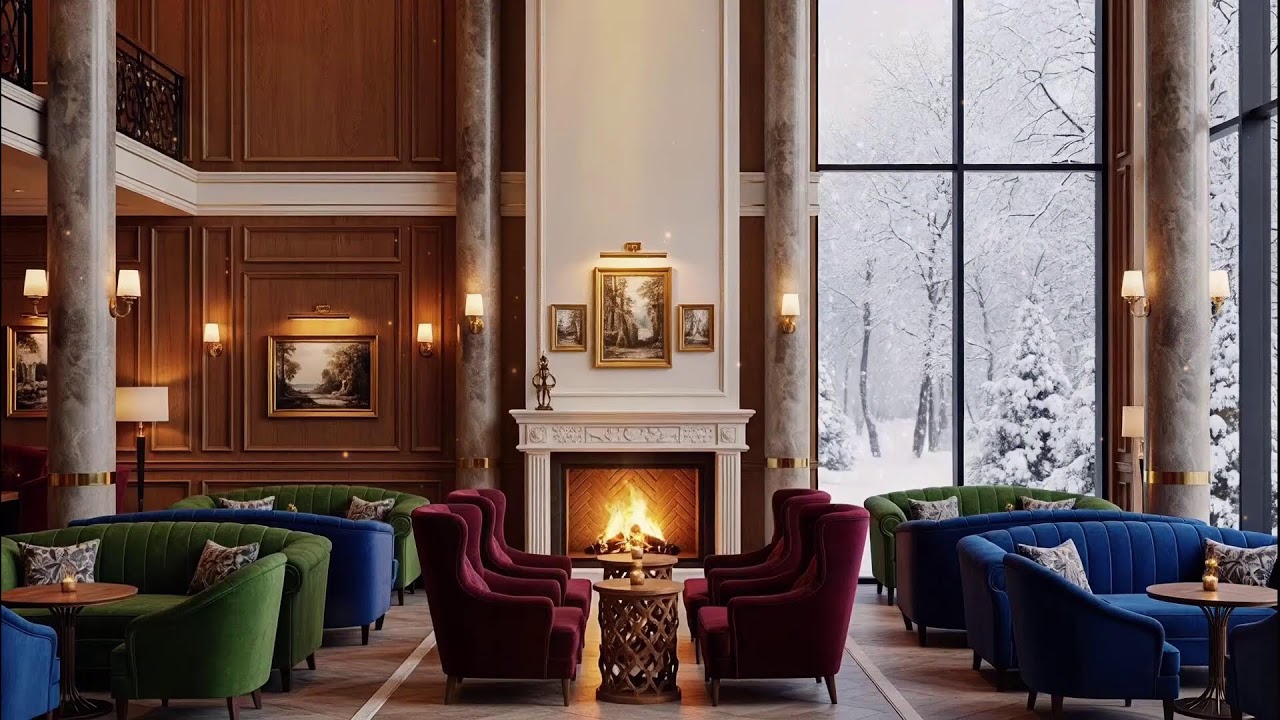 ☕️ Calm Cafe Jazz Radio 🦉❄️ cozy winter coffee shop ambience to relax/study/work to