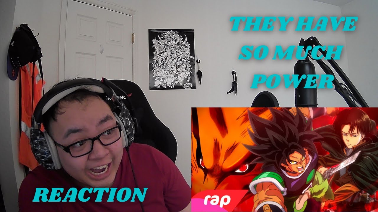 THE AMOUNT OF POWER | Rap do Broly, Kyuubi e Levi - O PODER DA MINHA IRA 2 | NERD HITS | REACTION