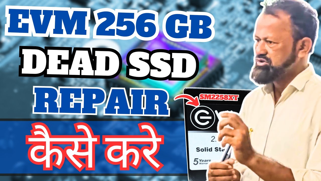 How to Repair Dead EVM 256gb SSD  - SM2258XT Controller Firmware Repair Part -2