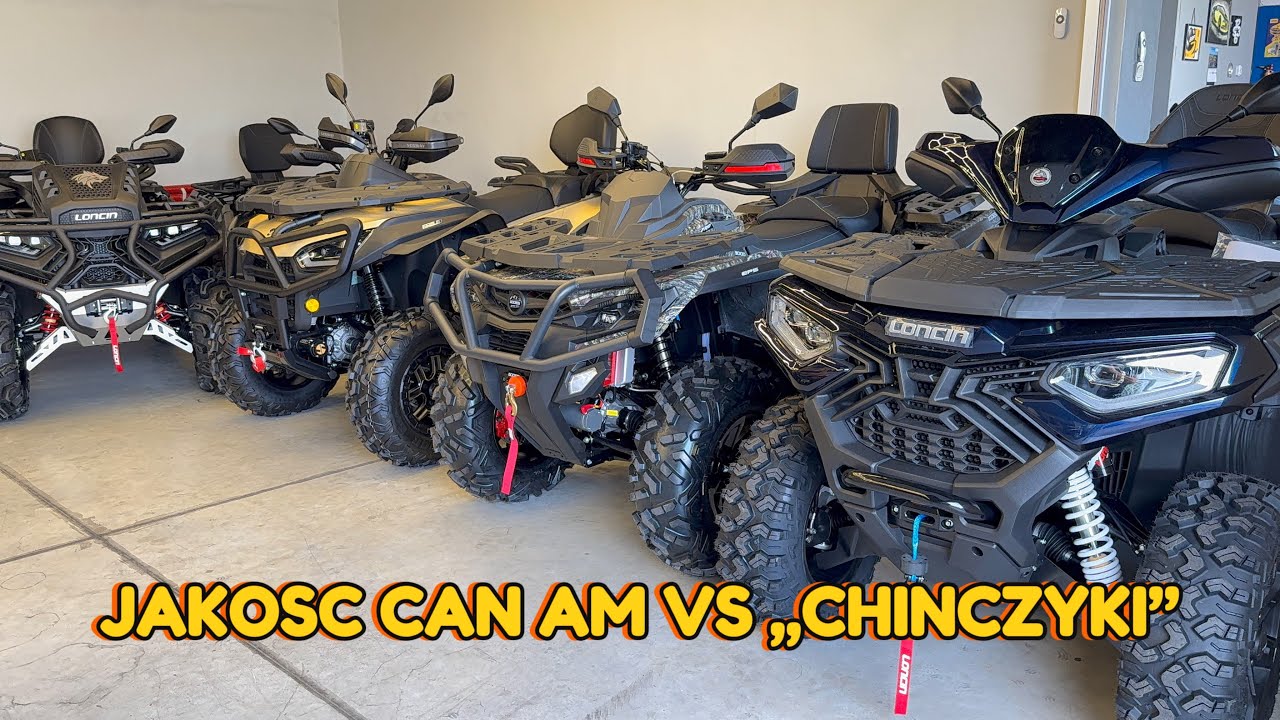 Jakość wykonania CAN AM - VS ODES SEGWAY LONCIN - porownanie jakosci wykonania Can Ama z chinczykami