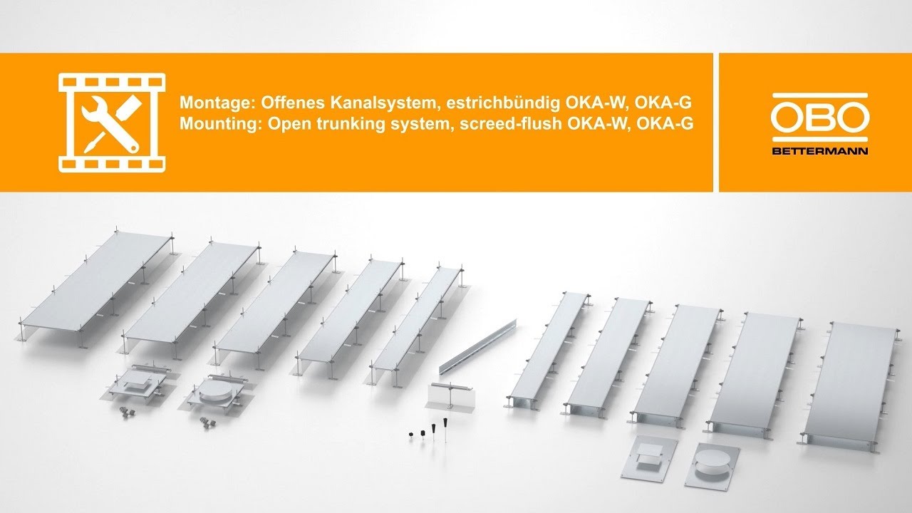 Mounting of Open Trunking System OKA - OBO Bettermann