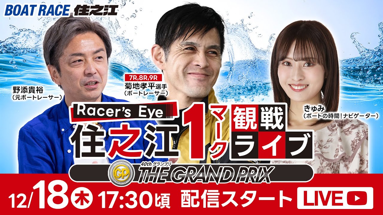 Racer&rsquo;s Eye 住之江１マーク観戦ライブ