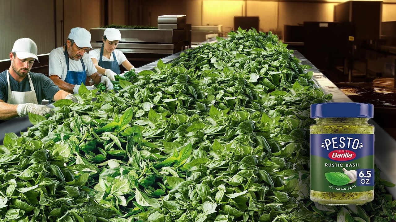 How Pesto Is Made In A Factory  | Pesto Factory Process